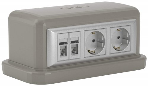 Башенка напольная DKC In-liner Front Viva 12 мод. серый картинка